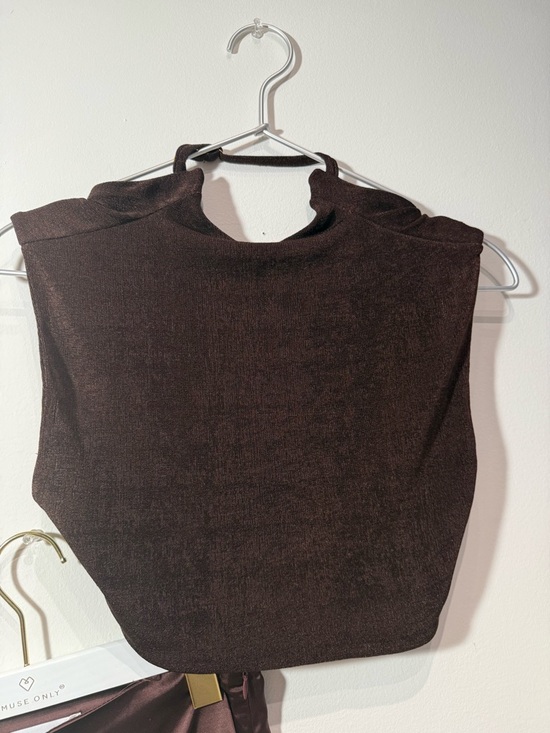 REVOLVE Khanum’s Backless Asymmetric Two Piece Set in Mocha - Picture 8 of 12